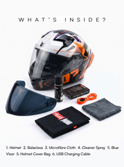 Tarmac Thala Smart Bluetooth Full Face Helmet For Bike DOT Certified
