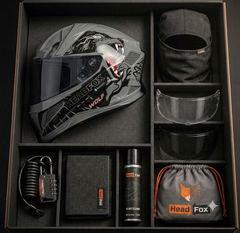 Wolf Smart Bluetooth Helmet with Music, Calls,  & ENC & Premium Rider Combo