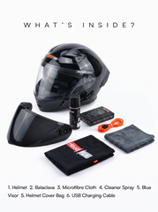 Tarmac Smart Bluetooth Full Face Helmet For Bike DOT Certified