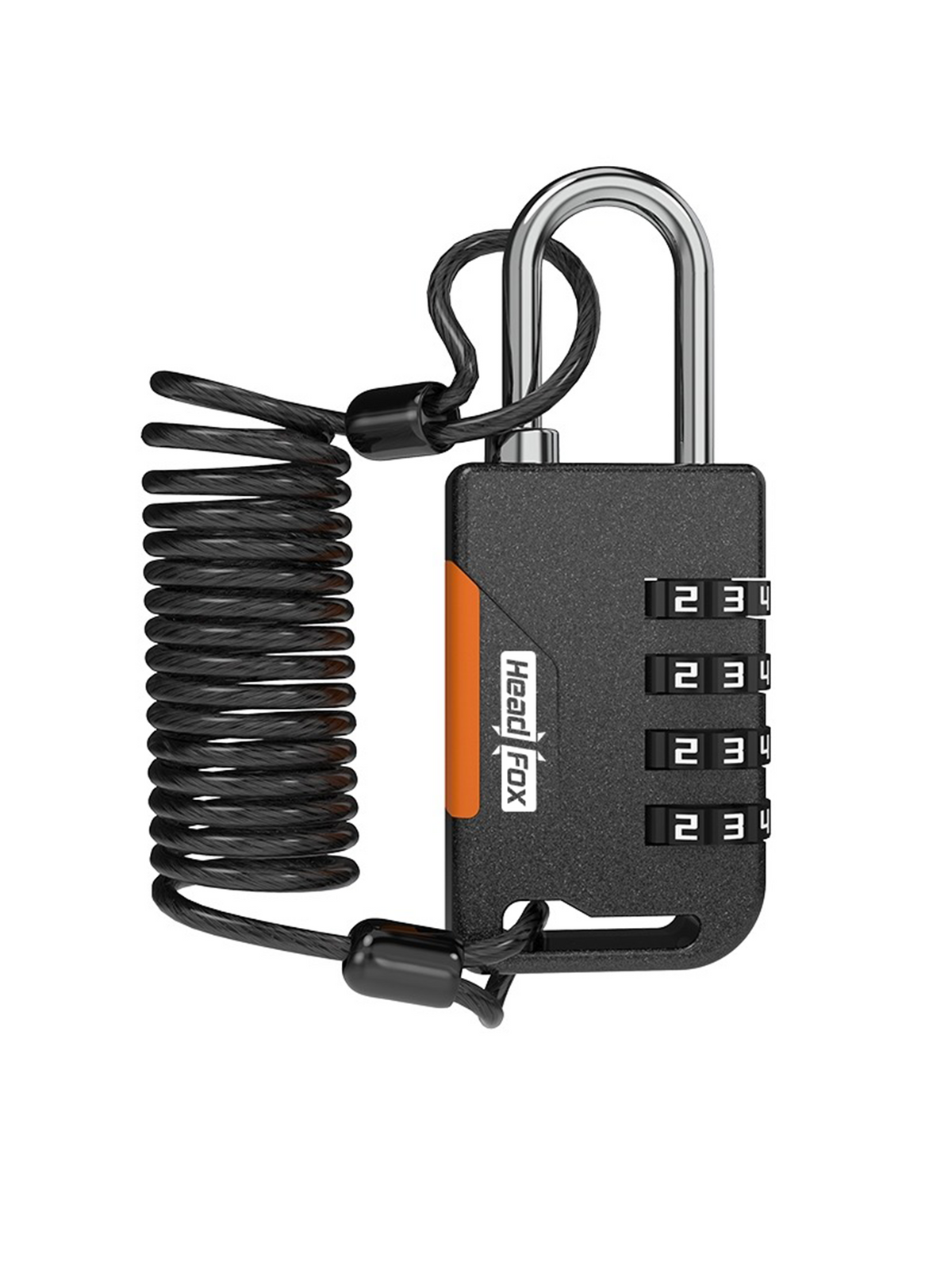 Helmet Lock for Mens Bike | 4 Digit Combination Cable Lock for Scooter