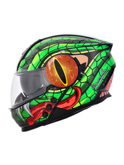 H4 Air Mamba Smart Bluetooth Full-face Double Visor Helmet Glossy Green