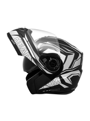 N2 FLASH Air METRO Smart Bluetooth Flip-Up Double Visor Helmet Matte Grey