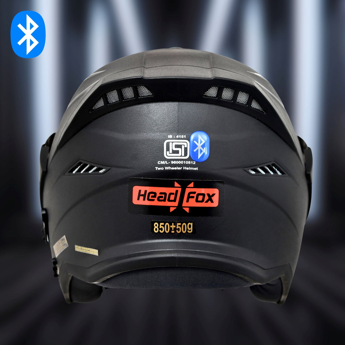 AVA N2 Smart Bluetooth Bike Helmet with Calls, Music & Voice Assist Black