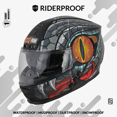 H4 Air Mamba Grey Smart Bluetooth Full-face Double Visor Helmet