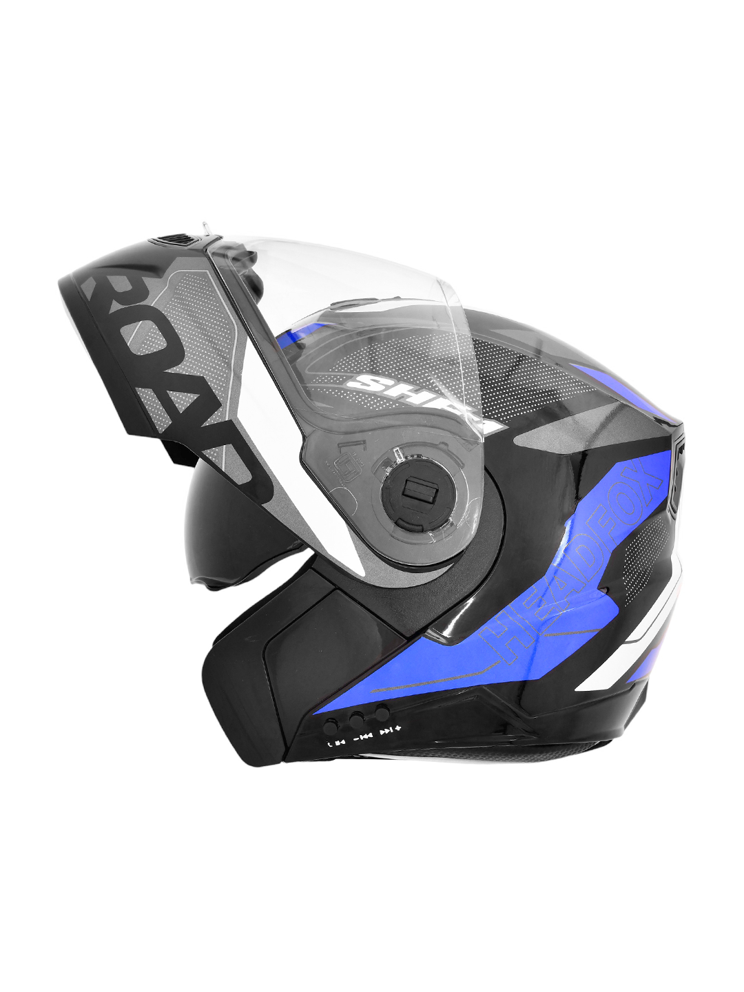 N2 Air Road Smart Bluetooth Flip-up Double Visor Helmet Glossy Blue