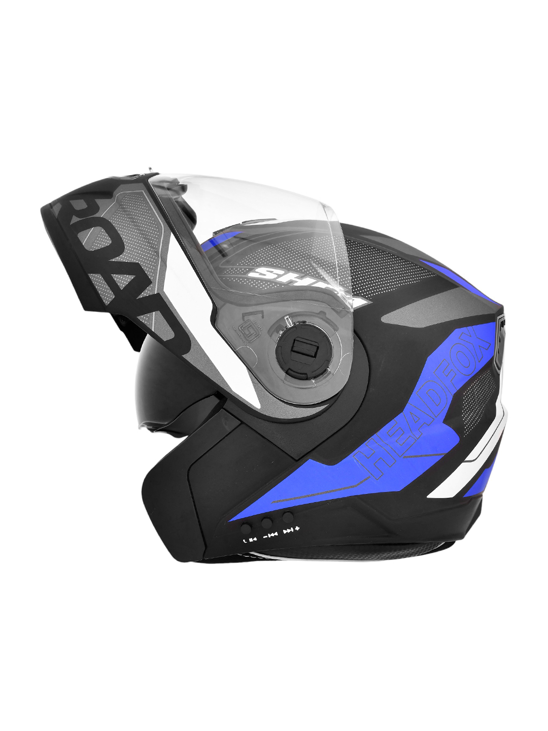 N2 Air Road Matt Blue Smart Bluetooth Flip-up Double Visor Helmet