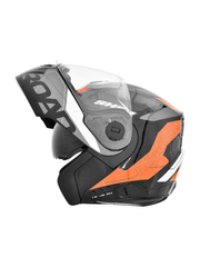 N2 Air Road Smart Bluetooth Flip-up Double Visor Helmet Glossy Orange