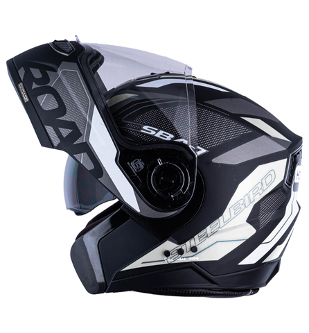 N2 Air Road Grey Smart Bluetooth Flip-up Double Visor Helmet