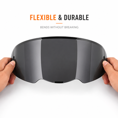 Smoke Helmet Visor | Scratch-Resistant Fits Headfox  Road, Metro, Dashing & Winner Models
