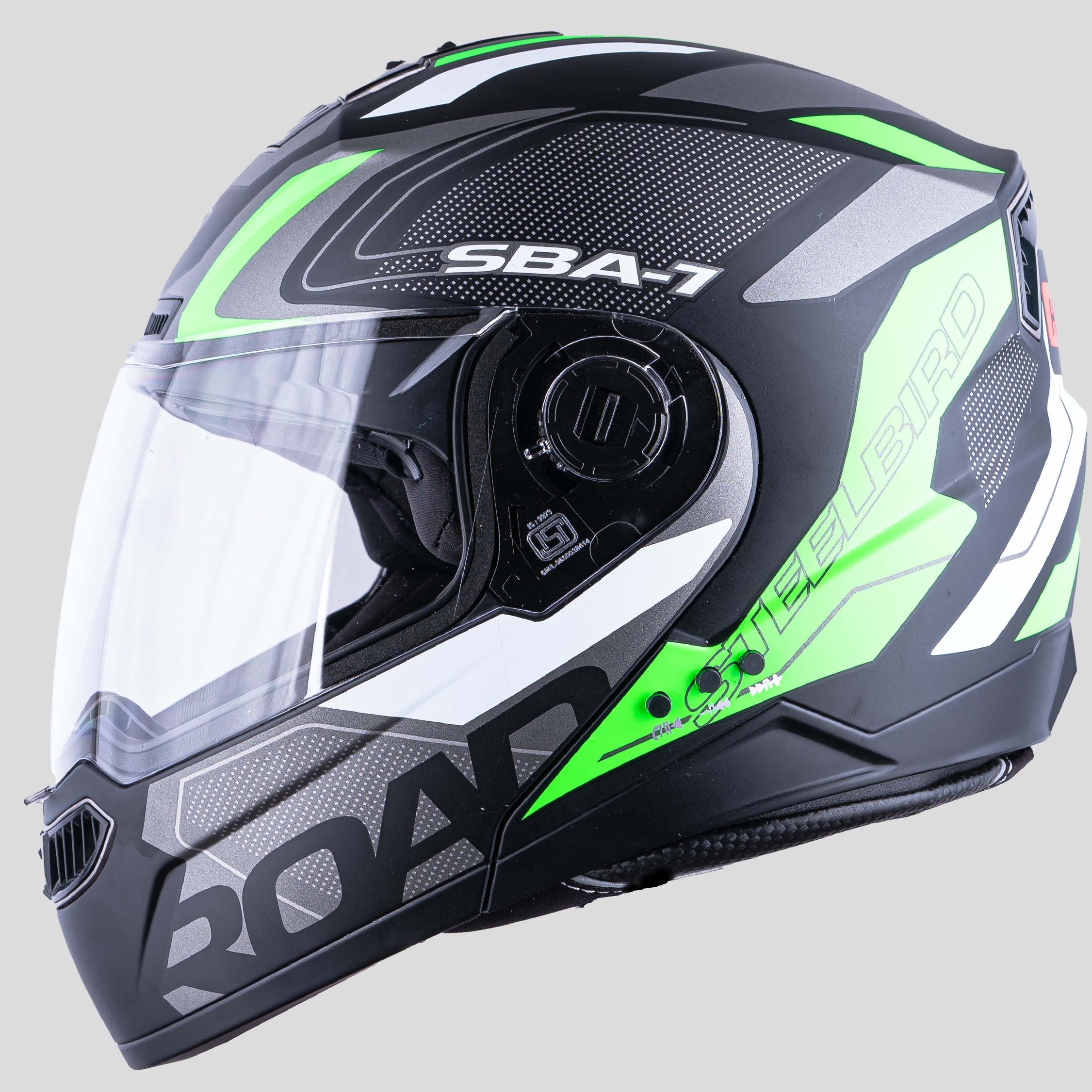 N2 Air Road Green Smart Bluetooth Flip-up Single Visor Helmet