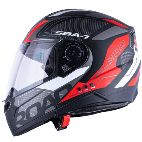 N2 Air Road Red Smart Bluetooth Flip-up Single Visor Helmet