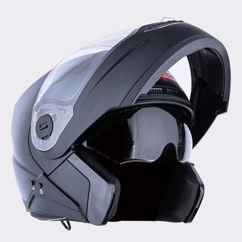 N2 Air Dashing Black Smart Bluetooth Flip-up Double Visor Helmet