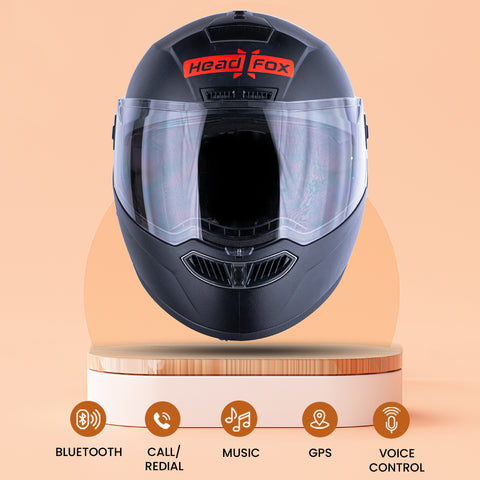 N2 Air Dashing Black Smart Bluetooth Flip-up Single Visor Helmet