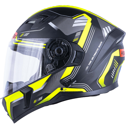 N2 Raptor Ultimate Yellow Smart Bluetooth Full-Face Single Visor Helmet